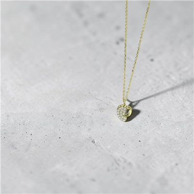 14 Ayar Altın Tasarım Kolye  -  0205489