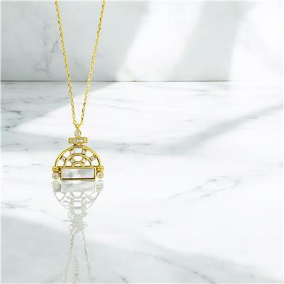 14 Ayar Altın Tasarım Kolye  -  0206131