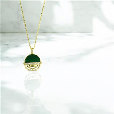 14 Ayar Altın Tasarım Kolye  -  0206135