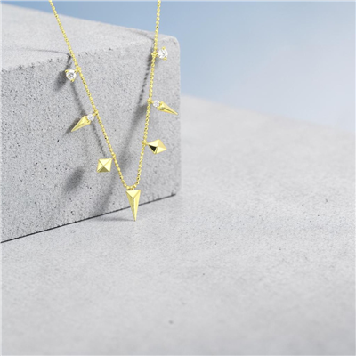 14 Ayar Altın Tasarım Kolye  -  0207282