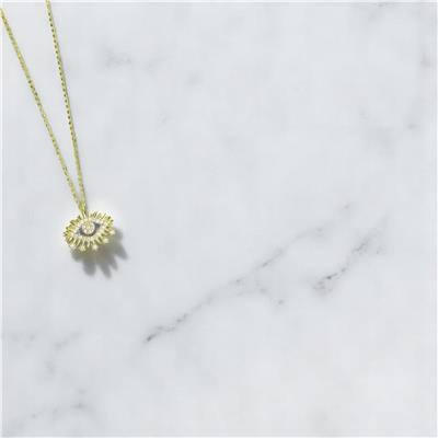 14 Ayar Altın Tasarım Kolye  -  F004728