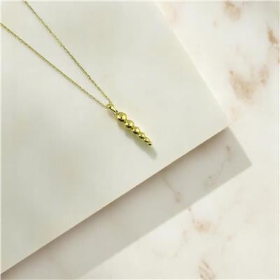 14 Ayar Altın Tasarım Kolye  -  F004757