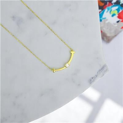 14 Ayar Altın Tasarım Kolye  -  F004767