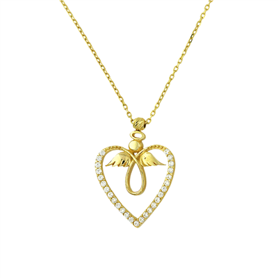 14 Ayar Altın Tasarım Kolye  -  K211945