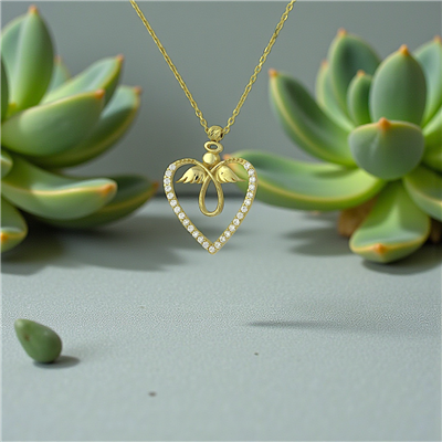 14 Ayar Altın Tasarım Kolye  -  K211945