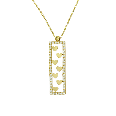 14 Ayar Altın Tasarım Kolye  -  K211976