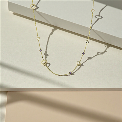 14 Ayar Altın Tasarım Kolye  -  K220372