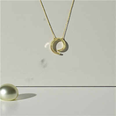 14 Ayar Altın Tasarım Kolye  -  K234776