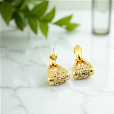 14 Ayar Altın Tasarım Küpe  -  0177649