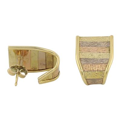 14 Ayar Altın Tasarım Küpe  -  0179287