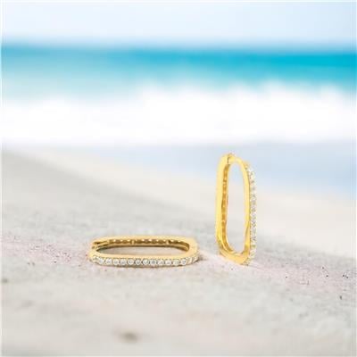 14 Ayar Altın Tasarım Küpe  -  0179951