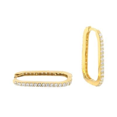 14 Ayar Altın Tasarım Küpe  -  0179951