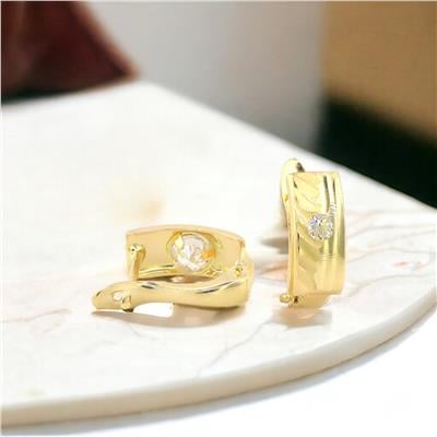 14 Ayar Altın Tasarım Küpe  -  0180391