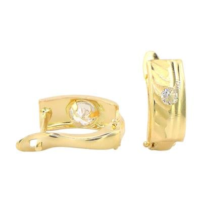 14 Ayar Altın Tasarım Küpe  -  0180391