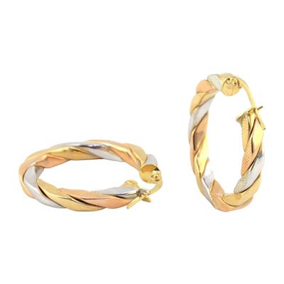 14 Ayar Altın Tasarım Küpe  -  0180502