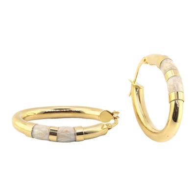 14 Ayar Altın Tasarım Küpe  -  0180509