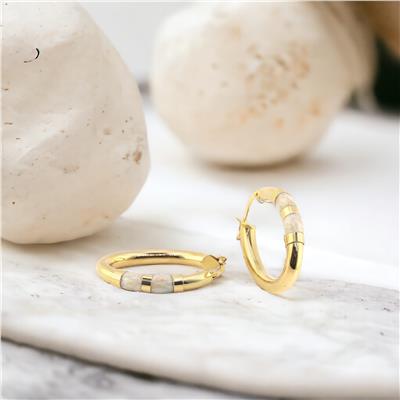 14 Ayar Altın Tasarım Küpe  -  0180509