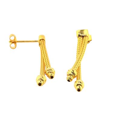 14 Ayar Altın Tasarım Küpe  -  0180722