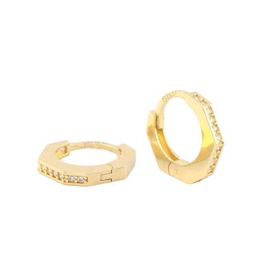 14 Ayar Altın Tasarım Küpe  -  0180811