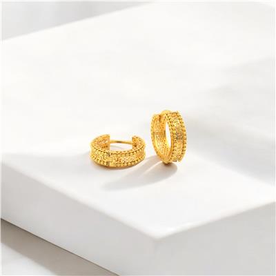 14 Ayar Altın Tasarım Küpe  -  0180849