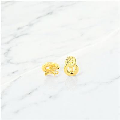 14 Ayar Altın Tasarım Küpe  -  0181374