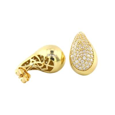 14 Ayar Altın Tasarım Küpe  -  0184538