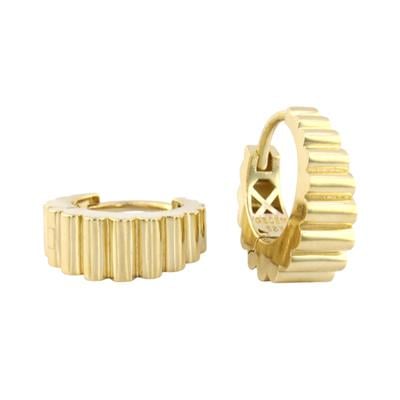 14 Ayar Altın Tasarım Küpe  -  0185193