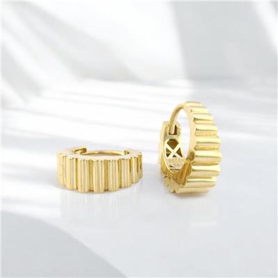 14 Ayar Altın Tasarım Küpe  -  0185193