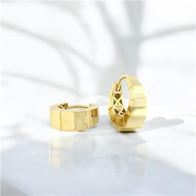 14 Ayar Altın Tasarım Küpe  -  0185194