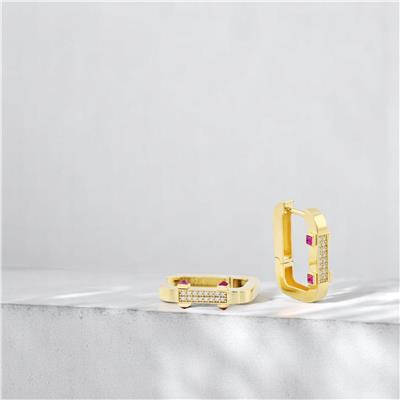 14 Ayar Altın Tasarım Küpe  -  0185231