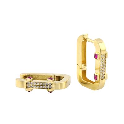 14 Ayar Altın Tasarım Küpe  -  0185231