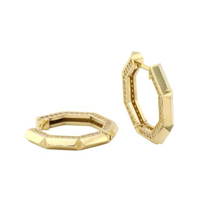 14 Ayar Altın Tasarım Küpe  -  0185233