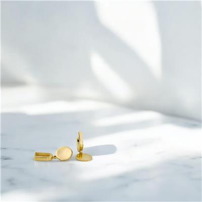 14 Ayar Altın Tasarım Küpe  -  0188097