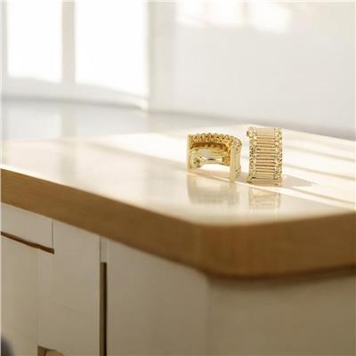 14 Ayar Altın Tasarım Küpe  -  0188669