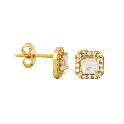 14 Ayar Altın Tasarım Küpe  -  0190826