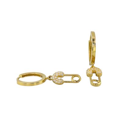 14 Ayar Altın Tasarım Küpe  -  0192690