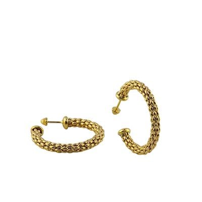 14 Ayar Altın Tasarım Küpe  -  0192993