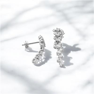 14 Ayar Altın Tasarım Küpe  -  0193536