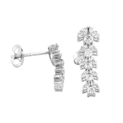 14 Ayar Altın Tasarım Küpe  -  0193539