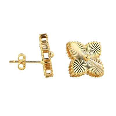 14 Ayar Altın Tasarım Küpe  -  0193559