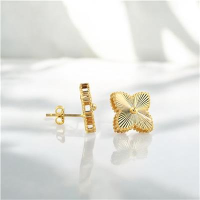 14 Ayar Altın Tasarım Küpe  -  0193559