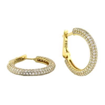 14 Ayar Altın Tasarım Küpe  -  0193646