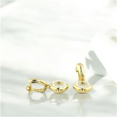 14 Ayar Altın Tasarım Küpe  -  0193661