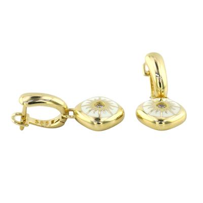 14 Ayar Altın Tasarım Küpe  -  0193661