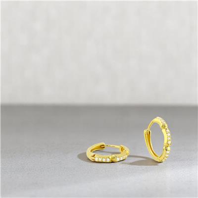 14 Ayar Altın Tasarım Küpe  -  0194254