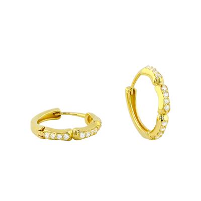 14 Ayar Altın Tasarım Küpe  -  0194254