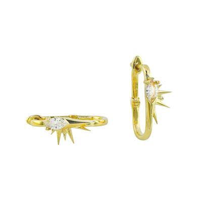 14 Ayar Altın Tasarım Küpe  -  0194259