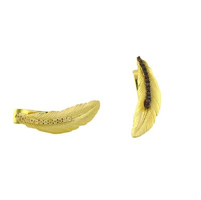 14 Ayar Altın Tasarım Küpe  -  0194372