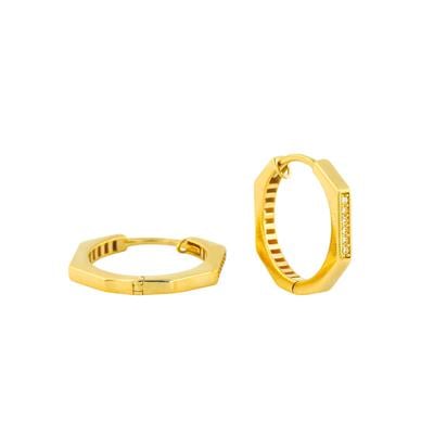 14 Ayar Altın Tasarım Küpe  -  0194415