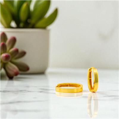 14 Ayar Altın Tasarım Küpe  -  0194435